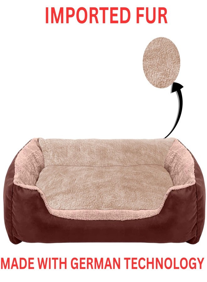 DRILLY Premium Fur 4XL Dog Bed for Extra Large Dogs Washable-Orthopedic Big Dog Beds | Big Breed | | Giant Human Dog Bed (4XL) - Image 2